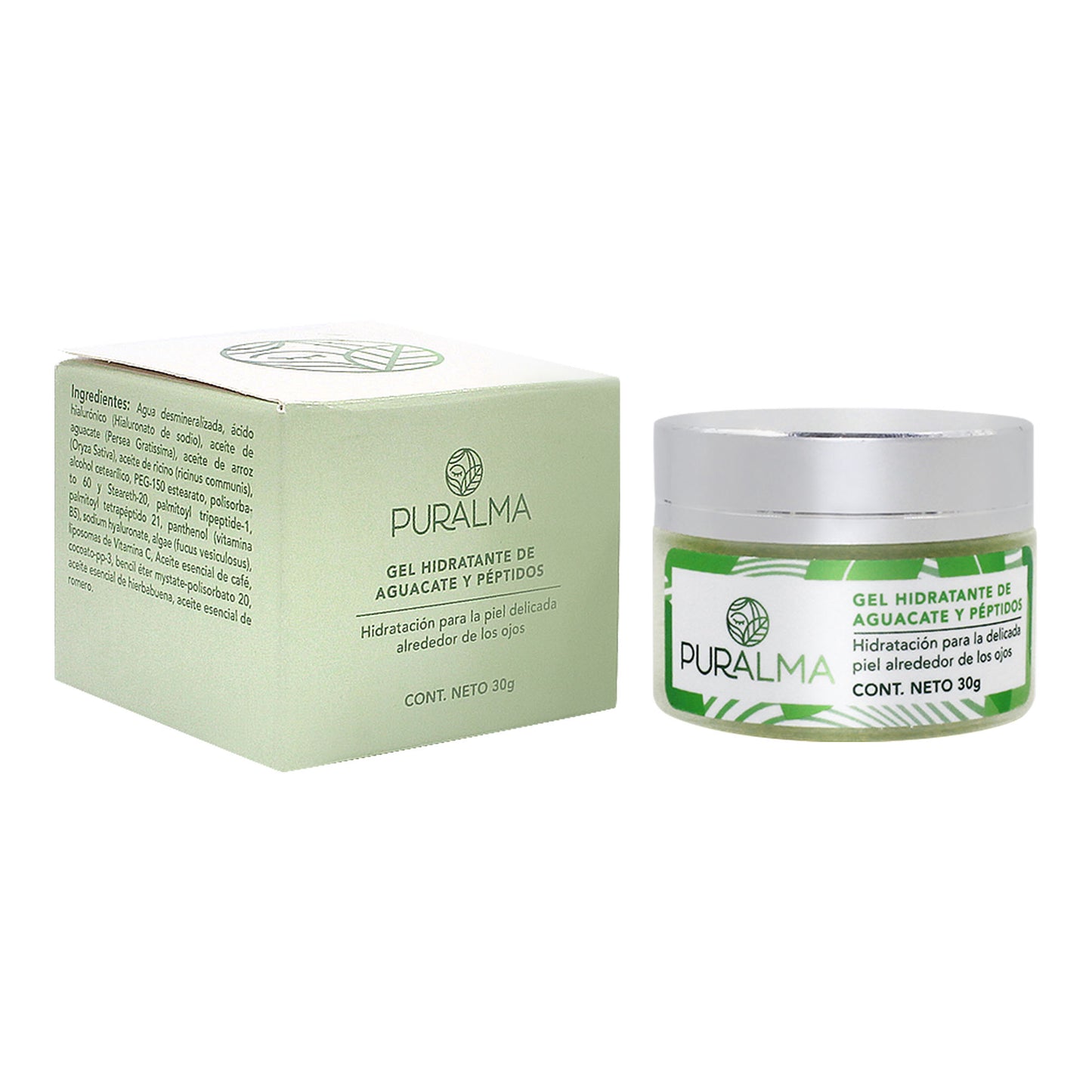 Gel Hidratante de Aguacate y Péptidos - Puralma