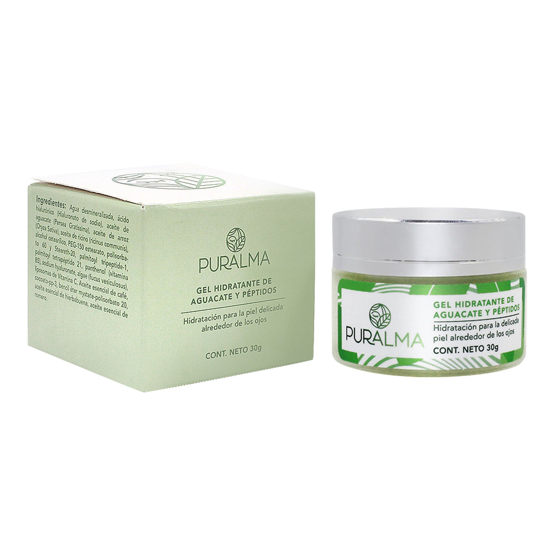 Gel Hidratante de Aguacate y Péptidos - Puralma